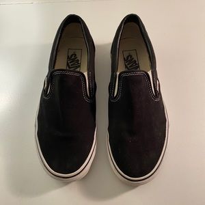 Women’s black slip on Vans